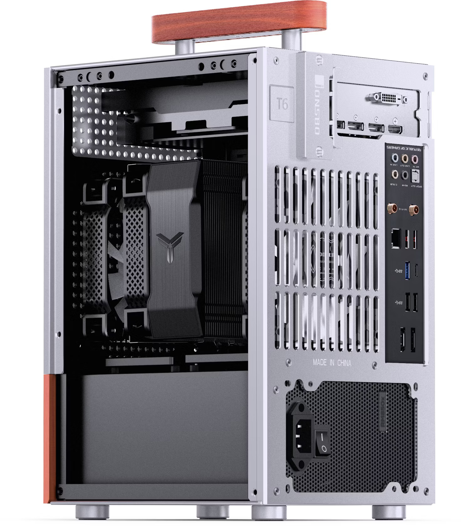 Jonsbo - Caixa Mini-ITX Jonsbo T6 Cinzenta