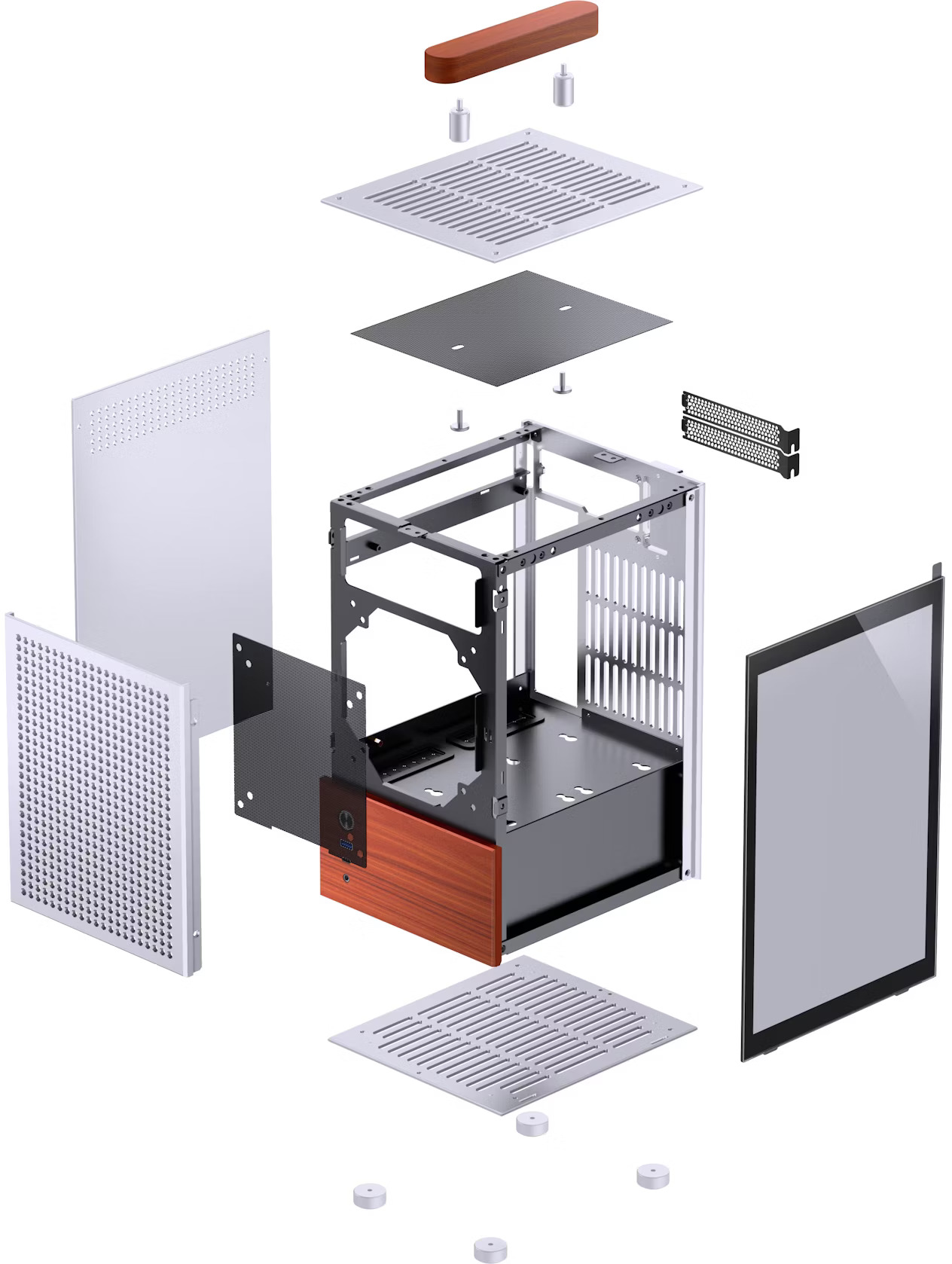 Jonsbo - Caixa Mini-ITX Jonsbo T6 Cinzenta