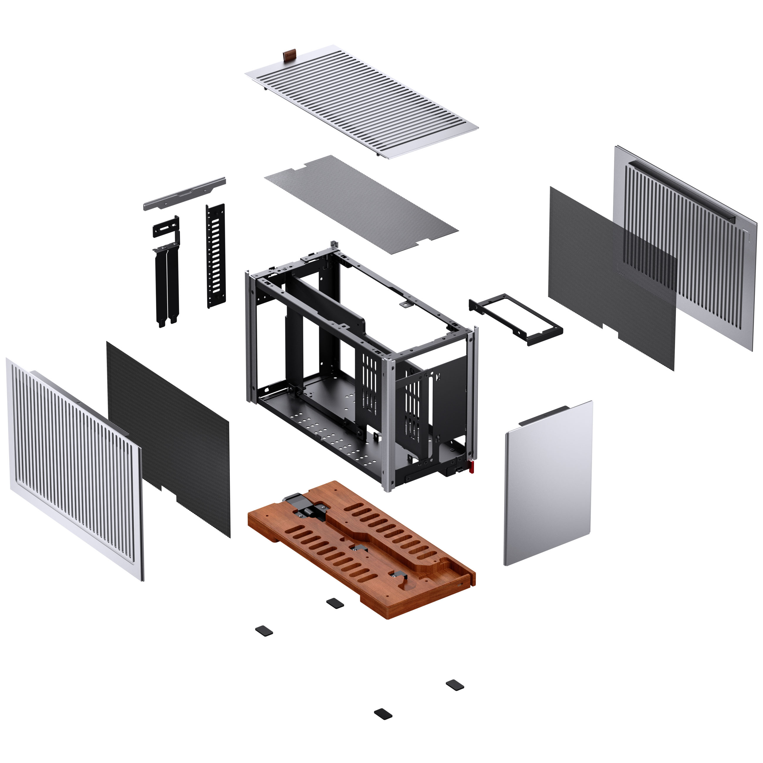 Jonsbo - Caixa Mini-ITX Jonsbo T9 Cinzenta c/ Riser 4.0