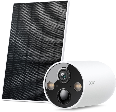 Picture of Picture of Câmara TP-Link Tapo C425 KIT Solar-Powered Security Camera Kit, 1 × Tapo C425, 1 × Tapo A201