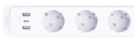 TP-Link - Régua Inteligente TP-Link Tapo P300 Wi-Fi 3 Tomadas + 2xUSB-A QC3.0 + USB-C PD 18W