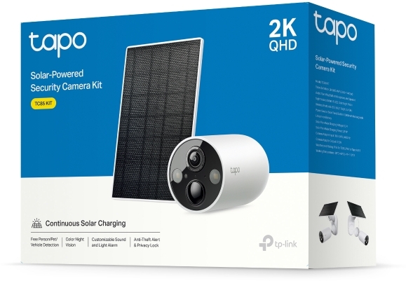 TP-Link - Câmara TP-Link Tapo TC85 KIT Solar-Powered Security Camera Kit, 1 × Tapo TC85, 1 × Tapo A201