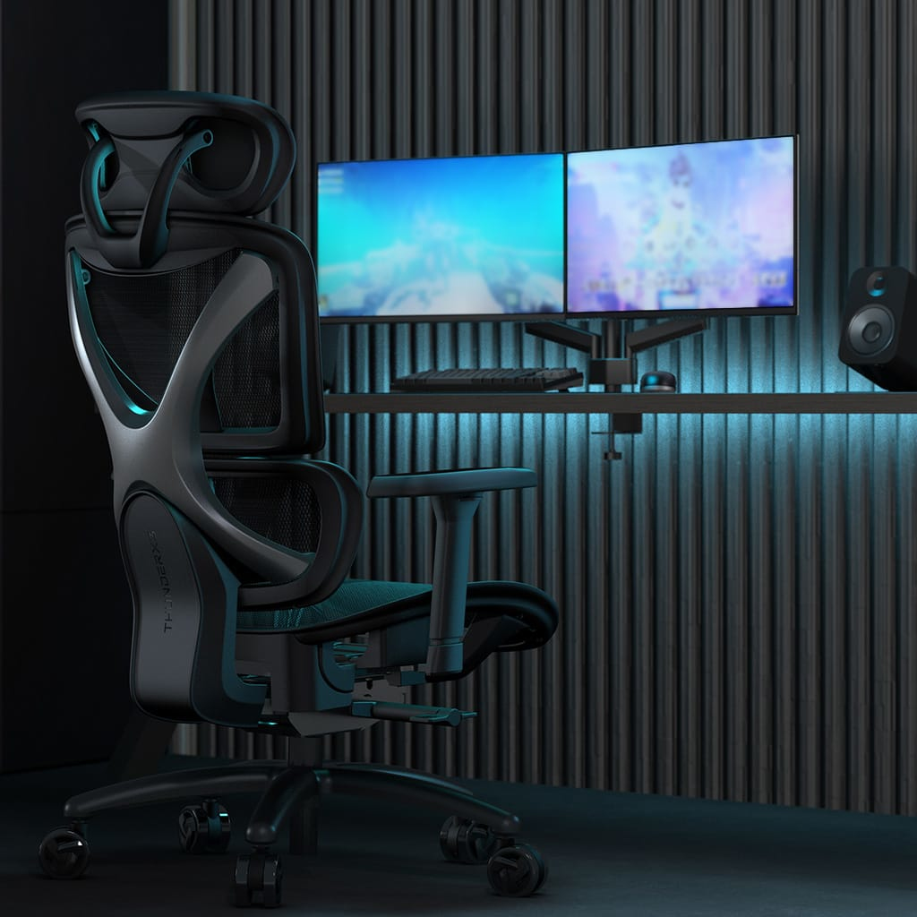 ThunderX3 - Cadeira Gaming Ergonomica ThunderX3 XTC - Preto/Preto