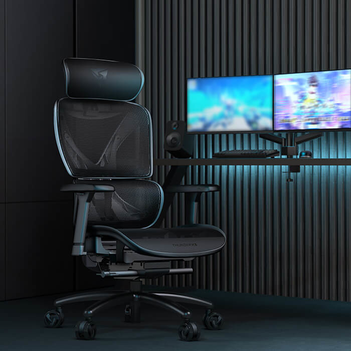 ThunderX3 - Cadeira Gaming Ergonomica ThunderX3 XTC - Preto/Preto