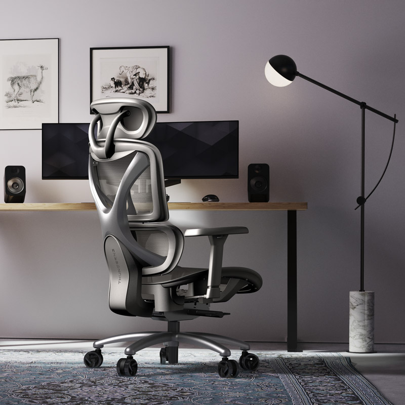 ThunderX3 - Cadeira Gaming Ergonomica ThunderX3 XTC - Cinza