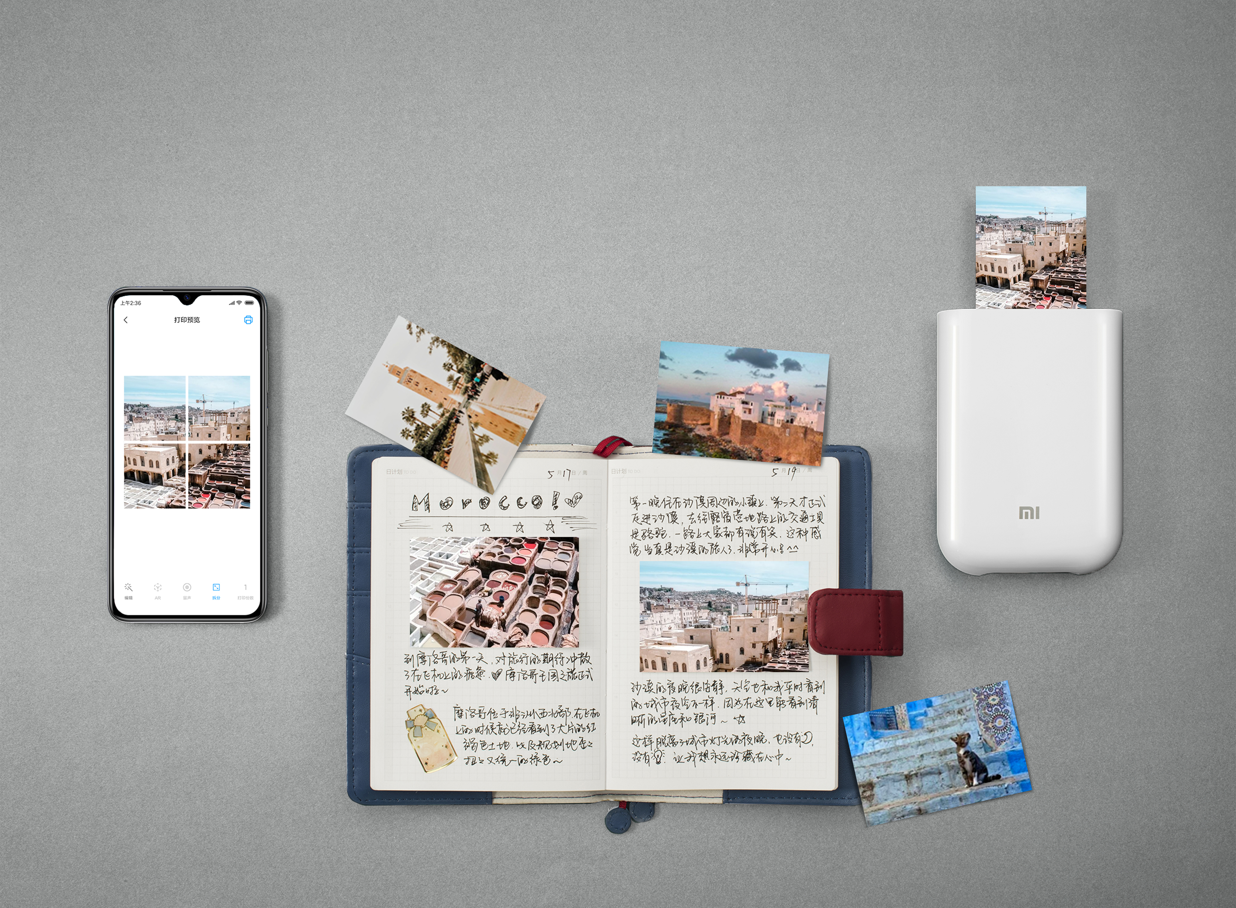 Xiaomi - Pack 20 Papel Fotográfico Xiaomi Mi Portable Photo Printer 2x3