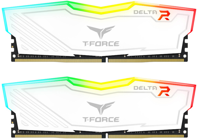 Team Group - Team Group Kit 16GB (2 x 8GB) DDR4 3600MHz Delta RGB Branco CL18