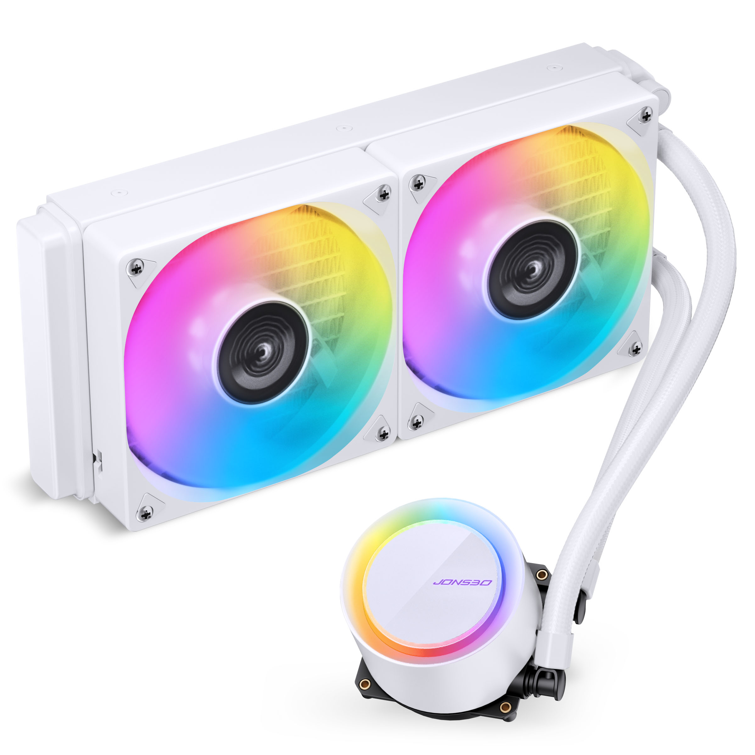 Picture of Picture of Water Cooler CPU Jonsbo TG-240 ARGB Branco - 240mm