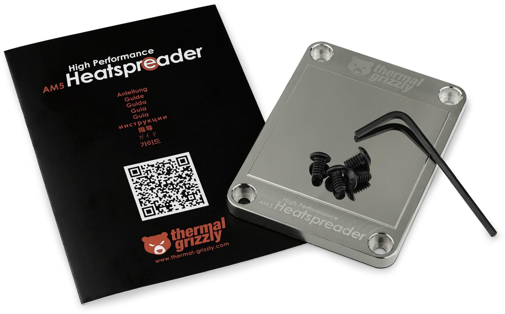 Thermal Grizzly - Heatspreader Thermal Grizzly de elevada performance para AM5