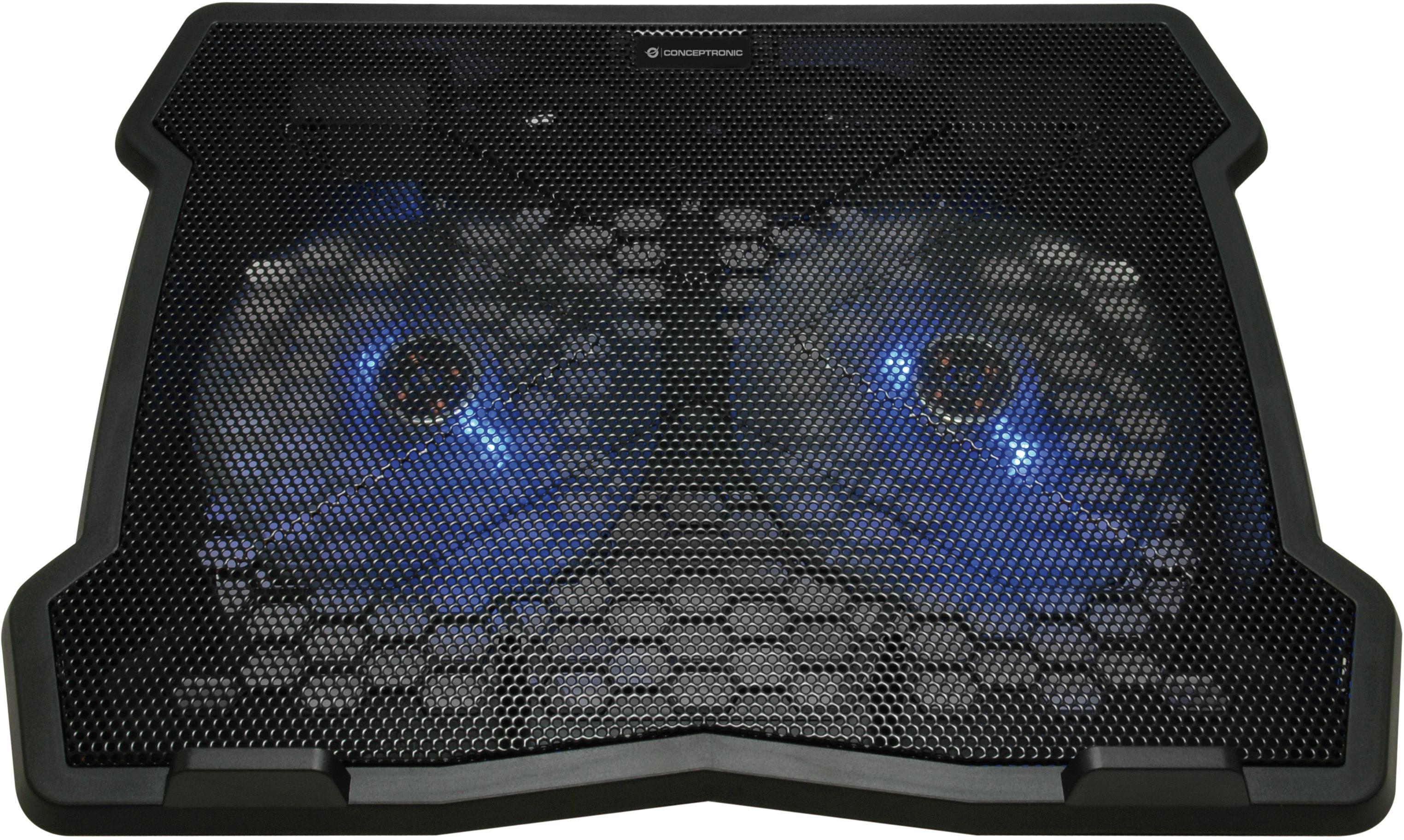 Picture of Picture of Cooler de Portátil Conceptronic com 2 Ventoinhas até 16"