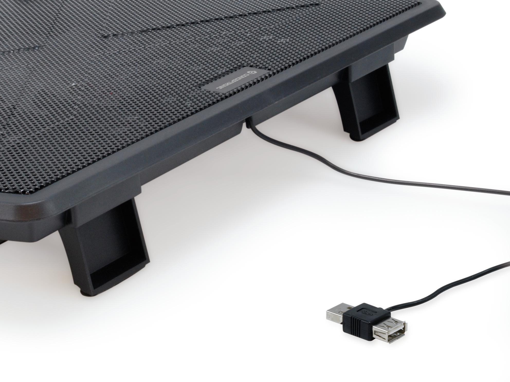 conceptronic - Cooler de Portátil Conceptronic com 2 Ventoinhas até 16"
