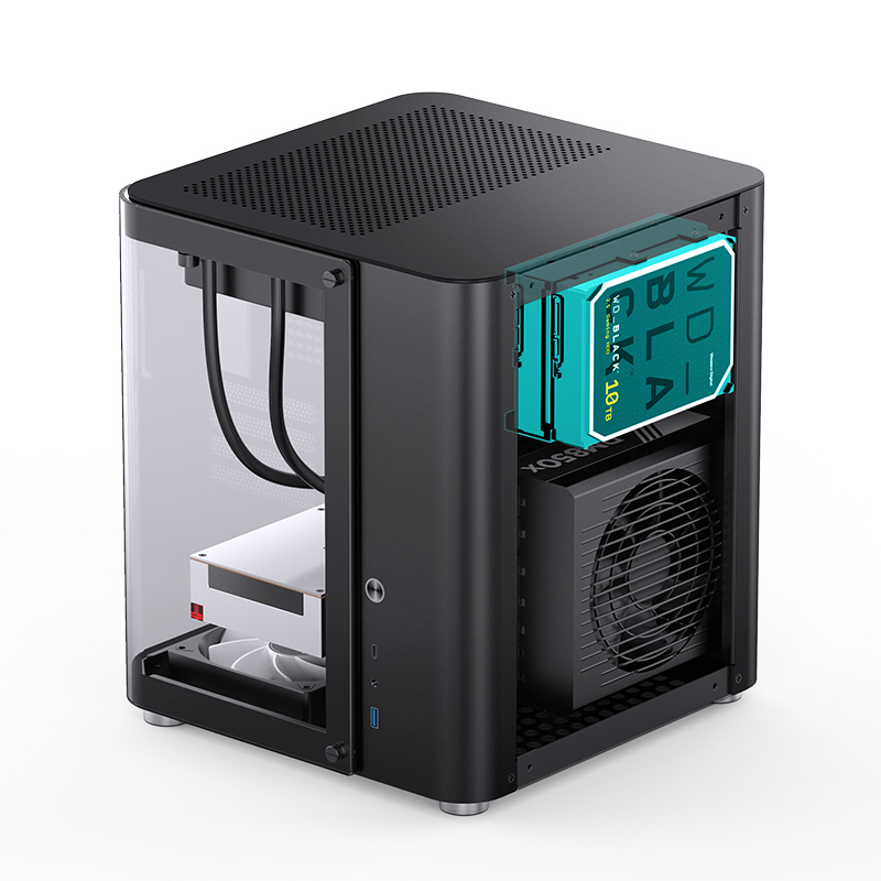 Jonsbo - Caixa Micro-ATX Jonsbo TK-1 2.0 Vidro Temperado Preto