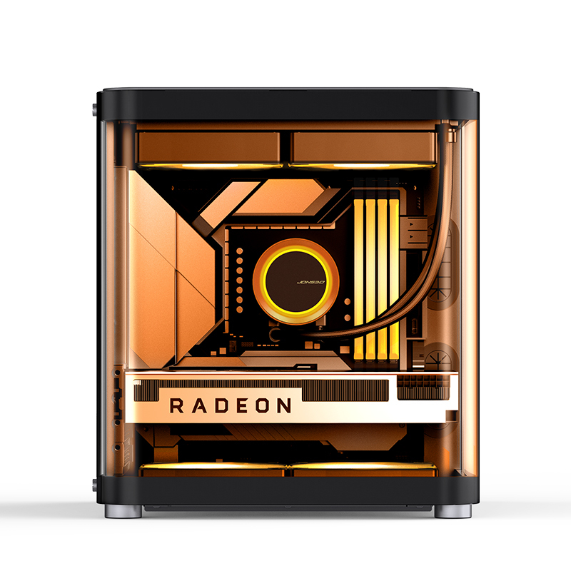Jonsbo - Caixa Micro-ATX Jonsbo TK-1 2.0 Vidro Temperado Preto