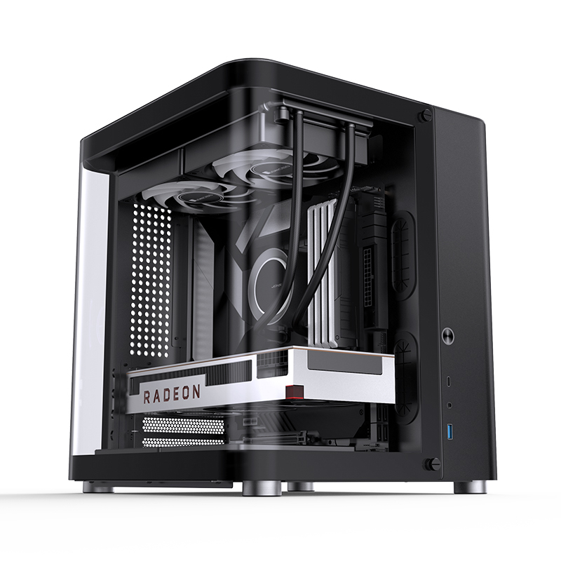 Jonsbo - Caixa Micro-ATX Jonsbo TK-1 2.0 Vidro Temperado Preto