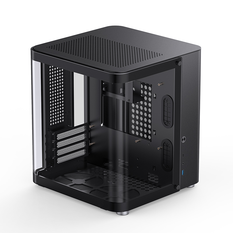Jonsbo - Caixa Micro-ATX Jonsbo TK-1 2.0 Vidro Temperado Preto