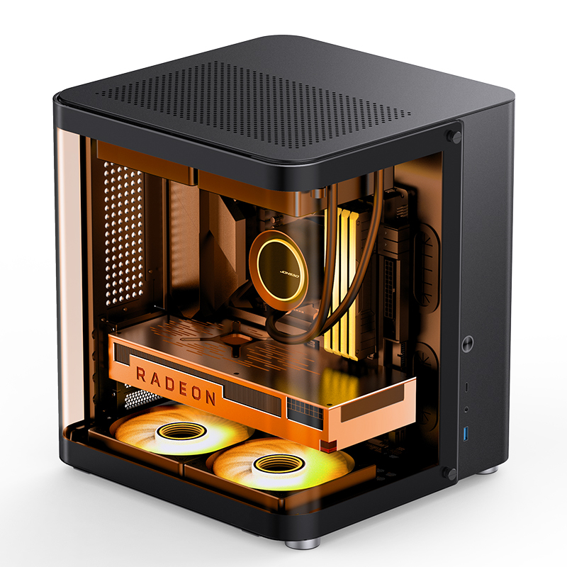 Jonsbo - Caixa Micro-ATX Jonsbo TK-1 2.0 Vidro Temperado Preto