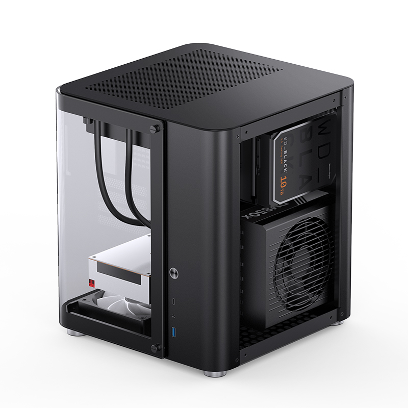 Jonsbo - Caixa Micro-ATX Jonsbo TK-1 2.0 Vidro Temperado Preto
