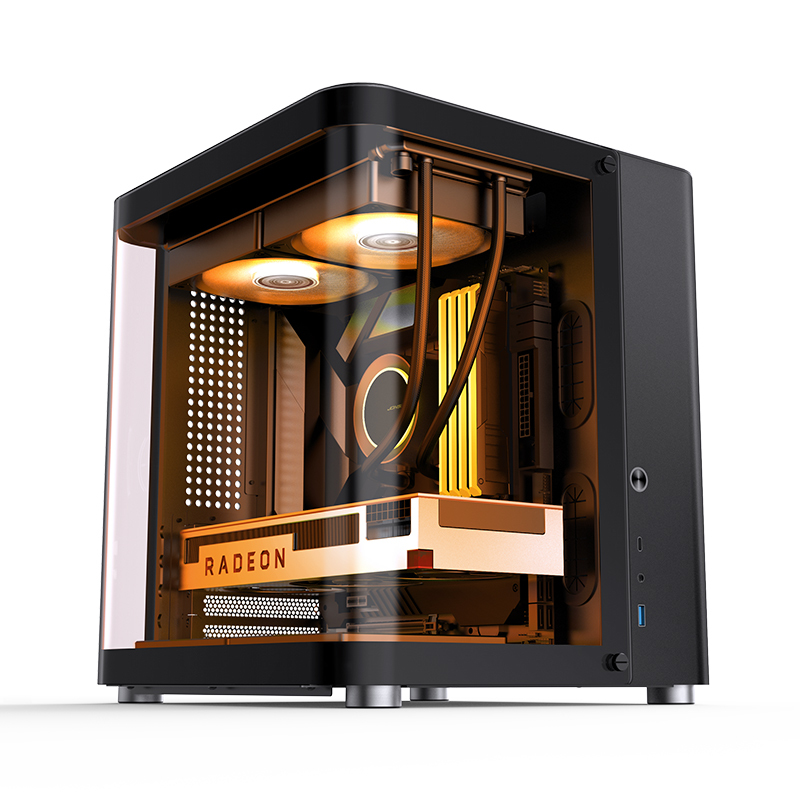 Jonsbo - Caixa Micro-ATX Jonsbo TK-1 2.0 Vidro Temperado Preto