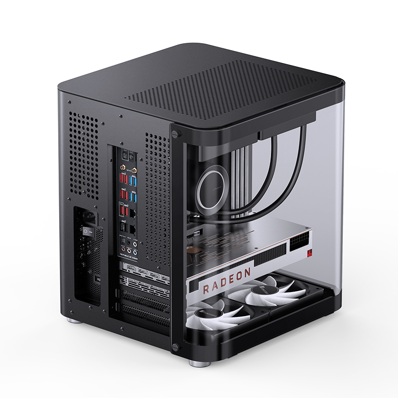 Jonsbo - Caixa Micro-ATX Jonsbo TK-1 2.0 Vidro Temperado Preto