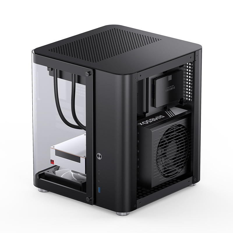 Jonsbo - Caixa Micro-ATX Jonsbo TK-1 2.0 Vidro Temperado Preto