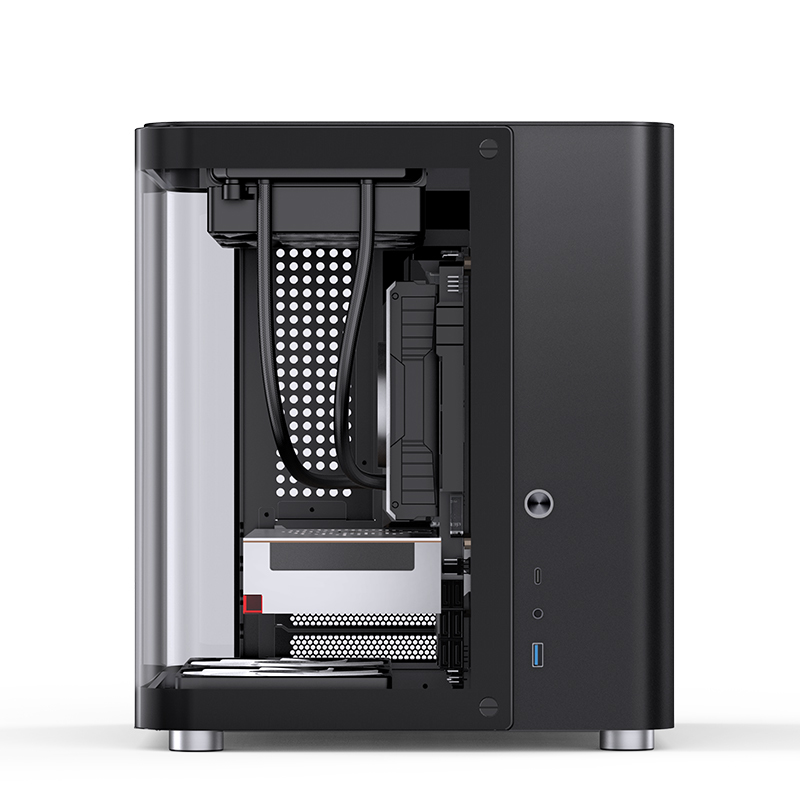 Jonsbo - Caixa Micro-ATX Jonsbo TK-1 2.0 Vidro Temperado Preto