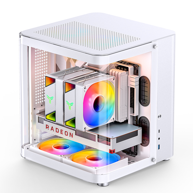 Jonsbo - Caixa Micro-ATX Jonsbo TK-1 2.0 Vidro Temperado Branco