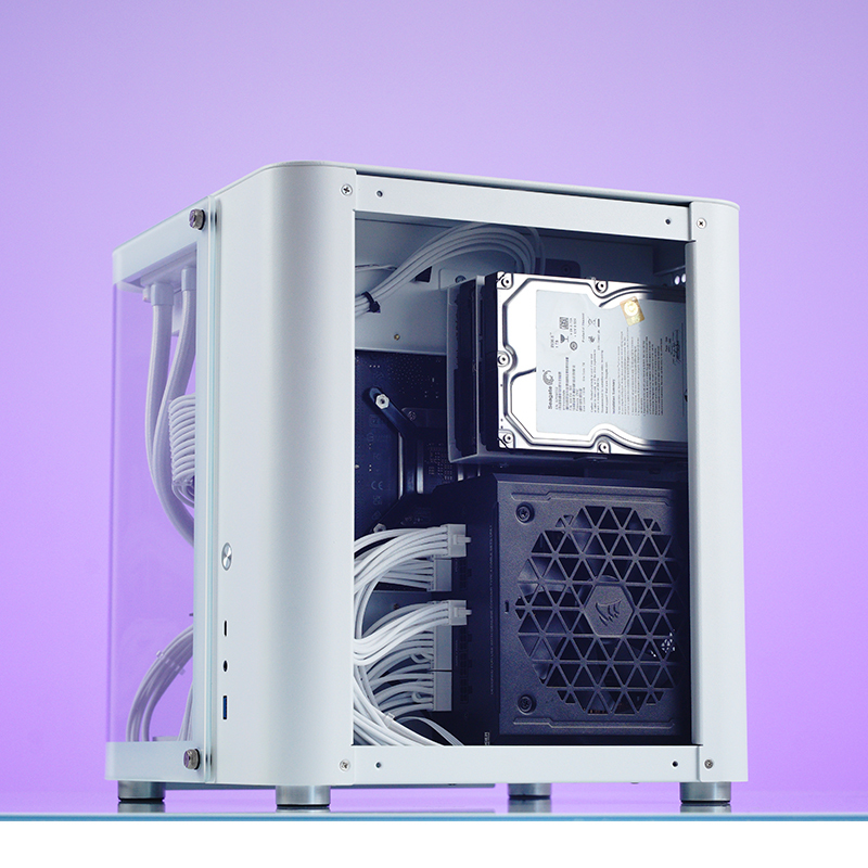 Jonsbo - Caixa Micro-ATX Jonsbo TK-1 2.0 Vidro Temperado Branco