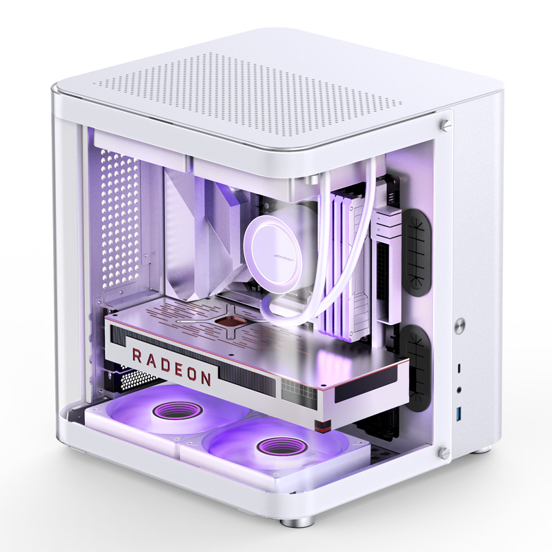 Jonsbo - Caixa Micro-ATX Jonsbo TK-1 2.0 Vidro Temperado Branco