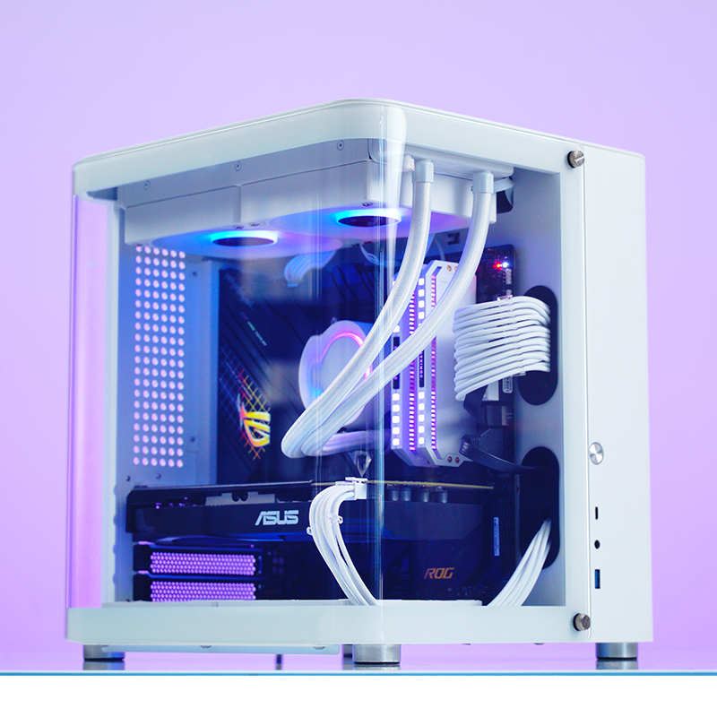 Jonsbo - Caixa Micro-ATX Jonsbo TK-1 2.0 Vidro Temperado Branco