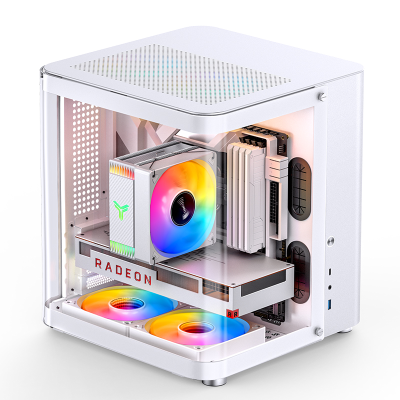 Jonsbo - Caixa Micro-ATX Jonsbo TK-1 2.0 Vidro Temperado Branco