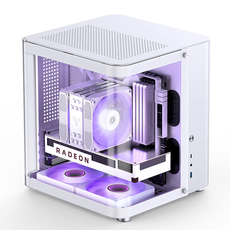 Jonsbo - Caixa Micro-ATX Jonsbo TK-1 2.0 Vidro Temperado Branco
