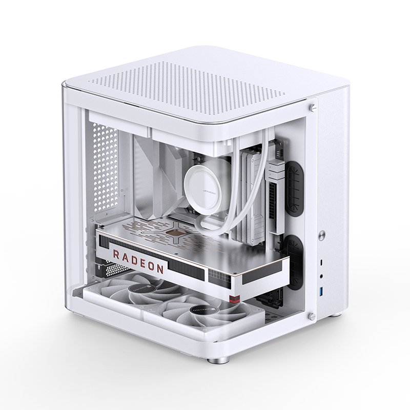 Jonsbo - Caixa Micro-ATX Jonsbo TK-1 2.0 Vidro Temperado Branco