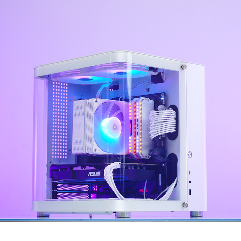 Jonsbo - Caixa Micro-ATX Jonsbo TK-1 2.0 Vidro Temperado Branco
