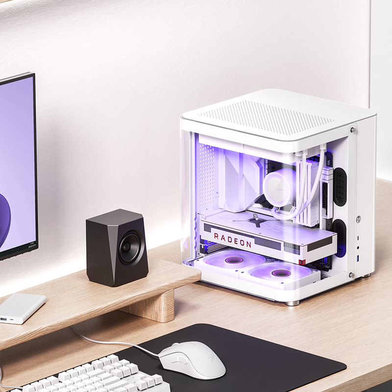 Jonsbo - Caixa Micro-ATX Jonsbo TK-1 2.0 Vidro Temperado Branco