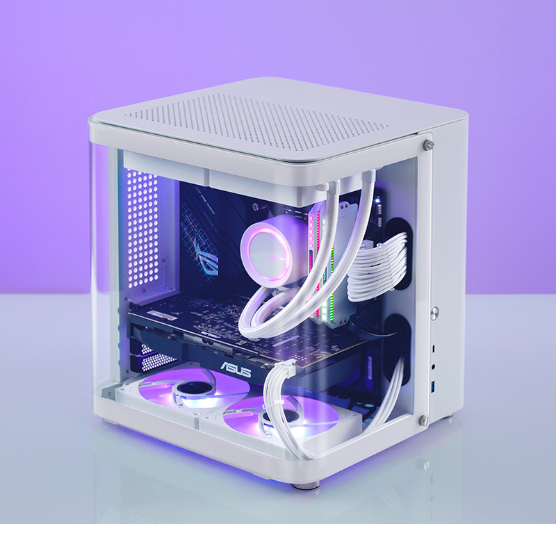 Jonsbo - Caixa Micro-ATX Jonsbo TK-1 2.0 Vidro Temperado Branco