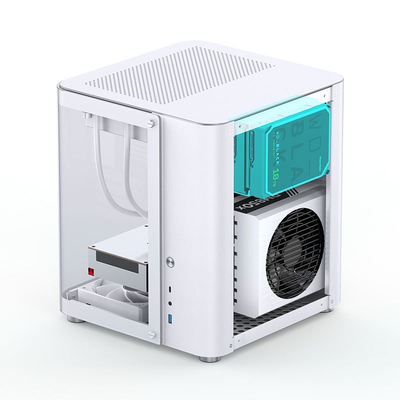 Jonsbo - Caixa Micro-ATX Jonsbo TK-1 2.0 Vidro Temperado Branco
