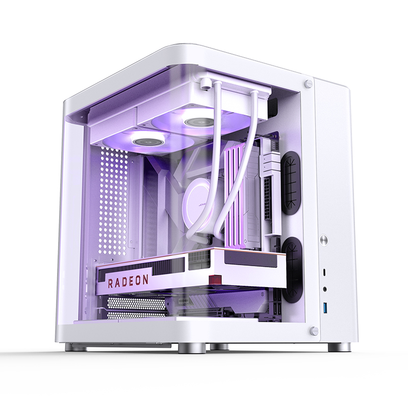 Jonsbo - Caixa Micro-ATX Jonsbo TK-1 2.0 Vidro Temperado Branco