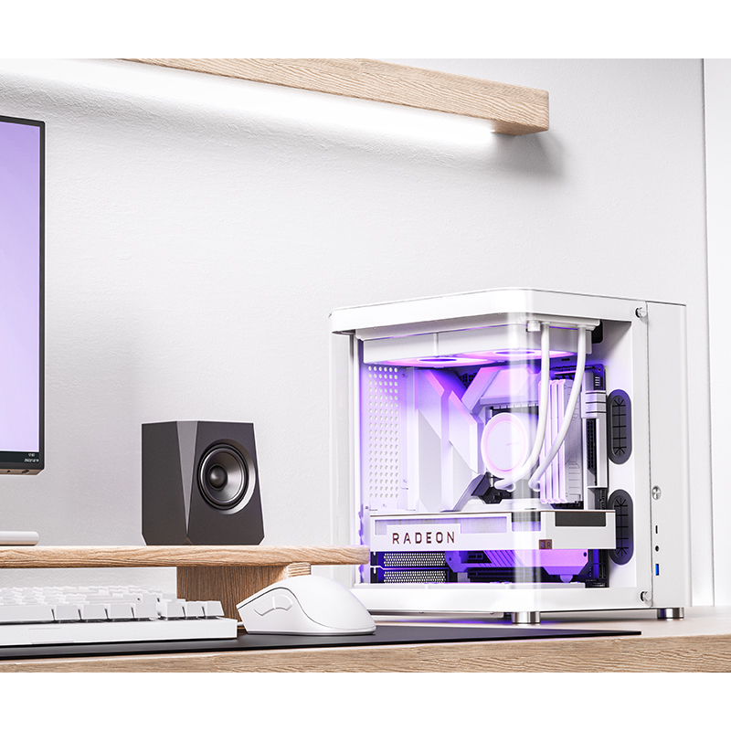 Jonsbo - Caixa Micro-ATX Jonsbo TK-1 2.0 Vidro Temperado Branco