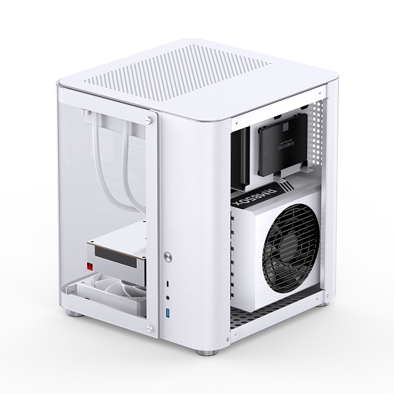 Jonsbo - Caixa Micro-ATX Jonsbo TK-1 2.0 Vidro Temperado Branco