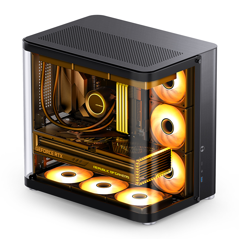 Jonsbo - Caixa ATX Jonsbo TK-2 2.0 Vidro Temperado Preto