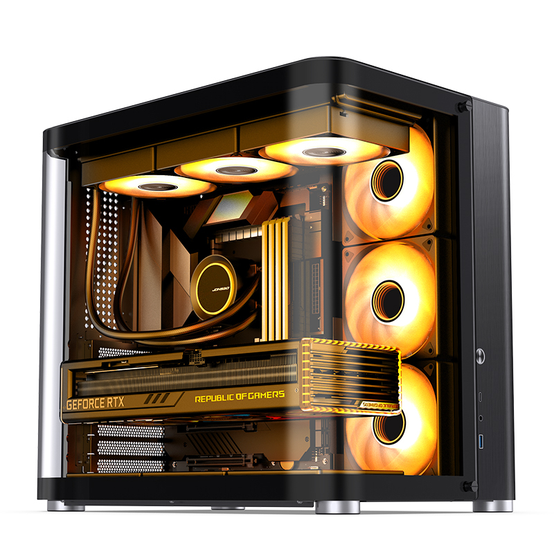 Jonsbo - Caixa ATX Jonsbo TK-2 2.0 Vidro Temperado Preto