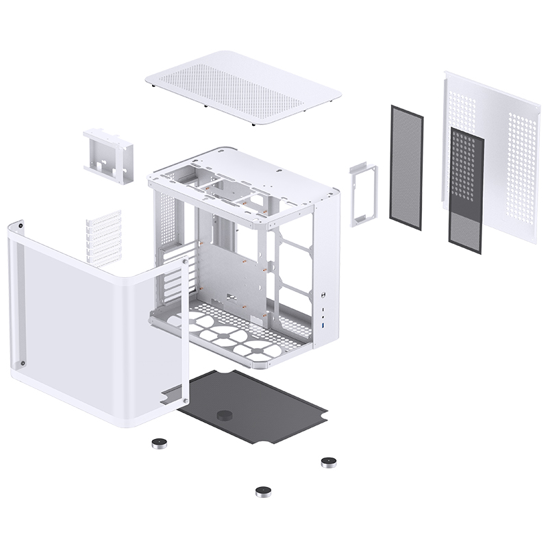 Jonsbo - Caixa ATX Jonsbo TK-2 2.0 Vidro Temperado Branco