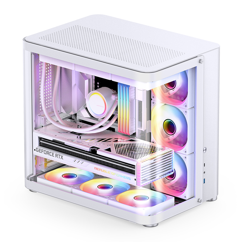 Jonsbo - Caixa ATX Jonsbo TK-2 2.0 Vidro Temperado Branco