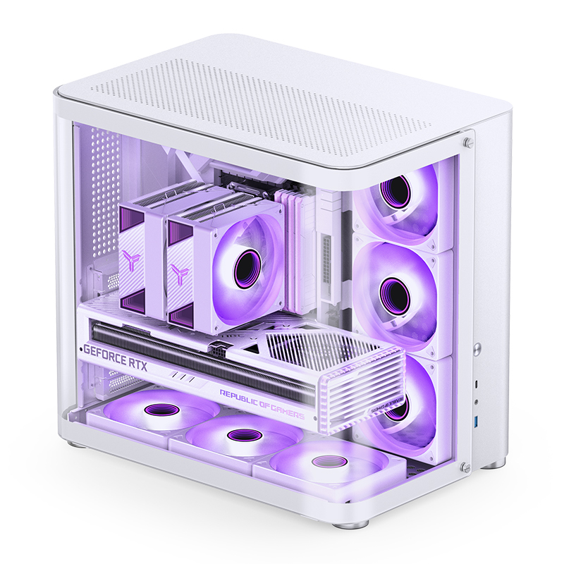 Jonsbo - Caixa ATX Jonsbo TK-2 2.0 Vidro Temperado Branco