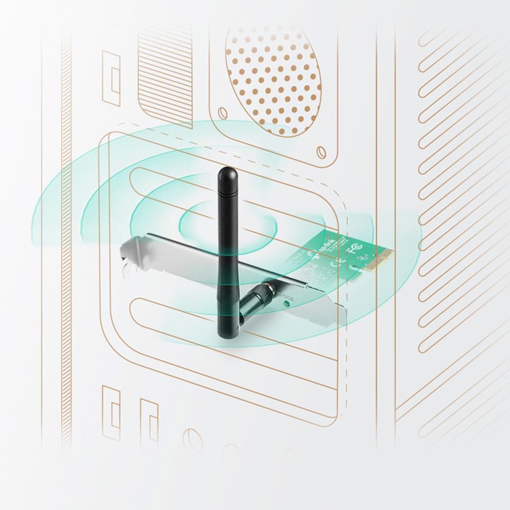 TP-Link - Placa de Rede TP-Link PCI Express TL-WN781ND 150Mbps Wi-Fi