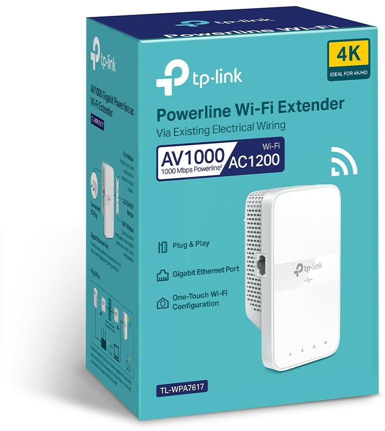 TP-Link - Powerline TP-Link TL-WPA7617 AV1000 Gigabit AC1200 Wi-Fi