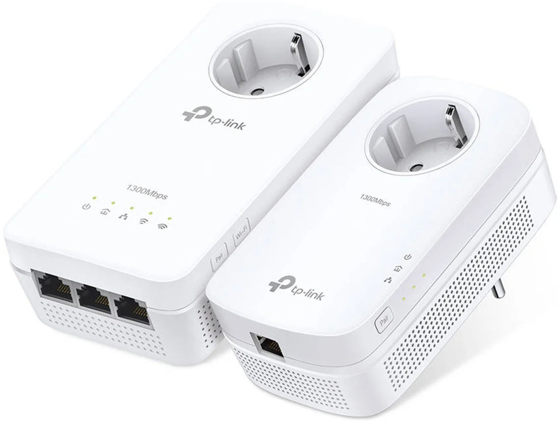 TP-Link - Powerline TP-Link AV1300 TL-WPA8631P Kit Gigabit Passthrough AC Wi-Fi