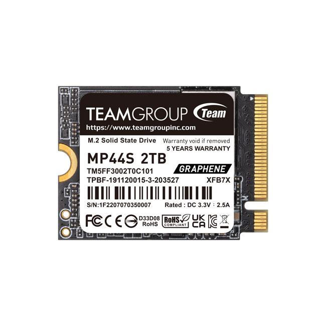 Picture of Picture of SSD Team Group MP44S 2TB Gen4 M.2 2230 NVMe (5000/3500MB/s)