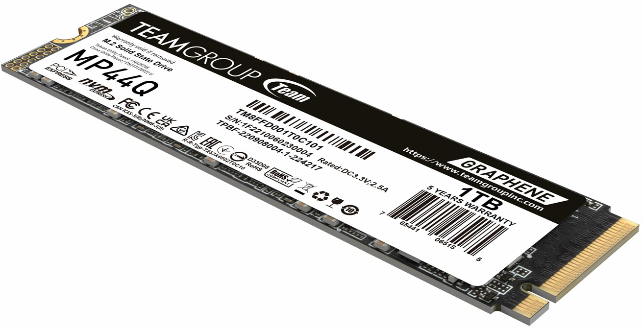 Team Group - SSD Team Group MP44Q 1TB Gen4 M.2 NVMe (7400/6500MB/s)