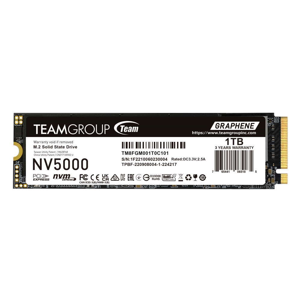 Team Group - SSD Team Group NV5000 1TB Gen4 M.2 NVMe (4500/1900MB/s)